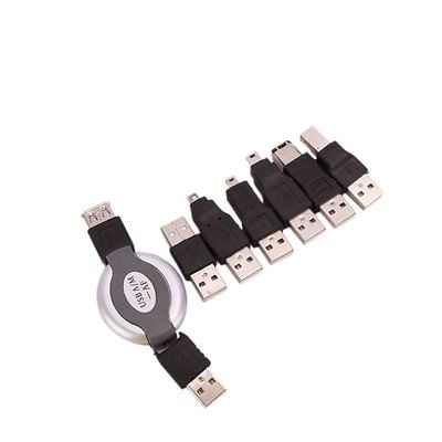 6 in 1 USB Adapter Travel Kit Cable to Firewire 4/6P IEEE 1394 NEW